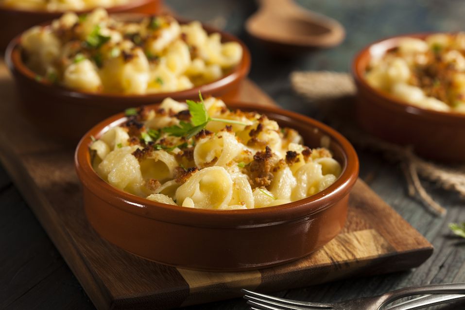 Baked Homemade Macaroni and Cheese with Parsley Baked Homemade Macaroni and Cheese with Parsley