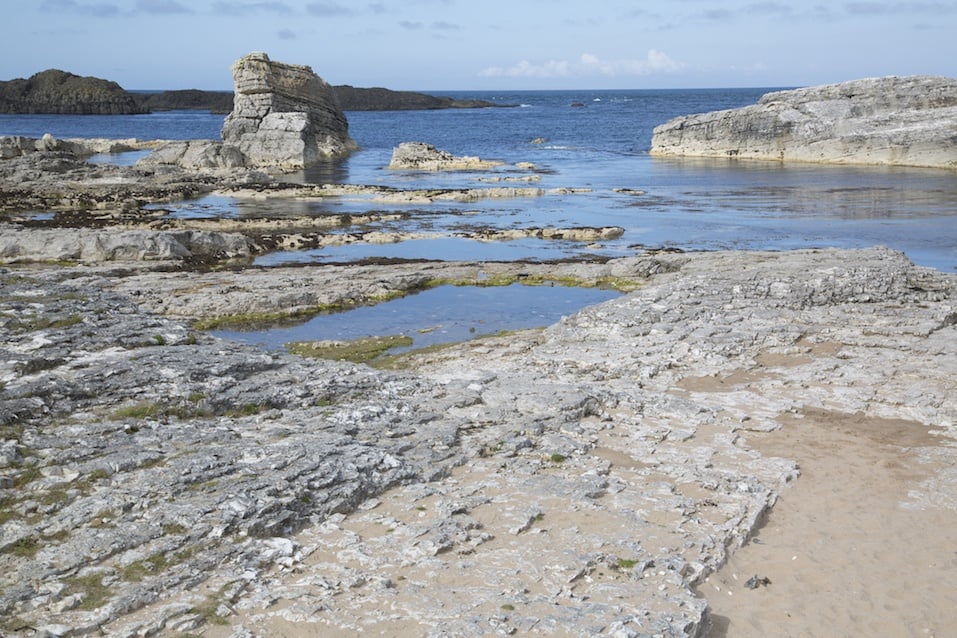 Ballintoy Harbour Beach; County Antrim; Northern Ireland, UK
