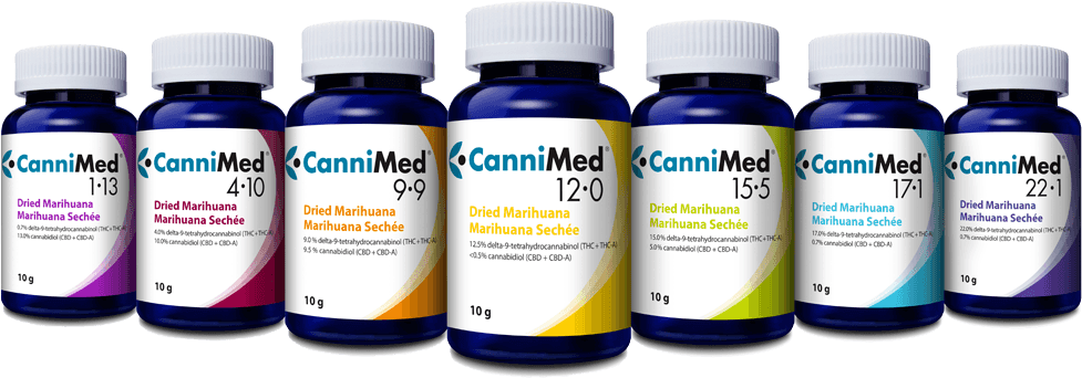 CanniMed products in bottles