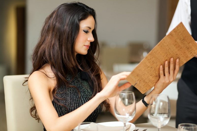 Couple having dinner