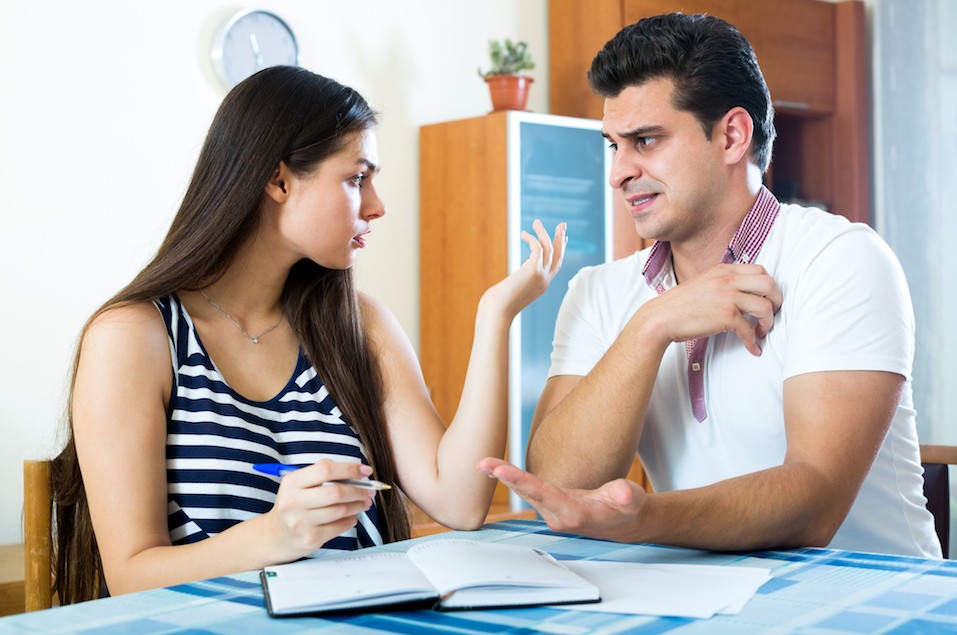 couple having a conversation