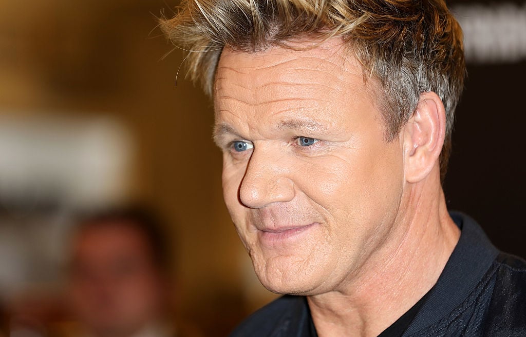 Gordon Ramsay poses for a photo prior to signing copies of his new book 'Bread Street Kitchen' at Selfridges