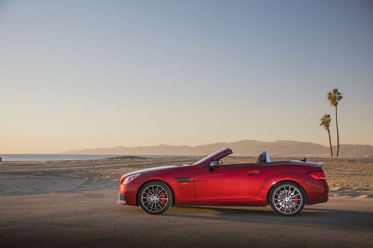 Mercedes-AMG SLC43 Roadster in red