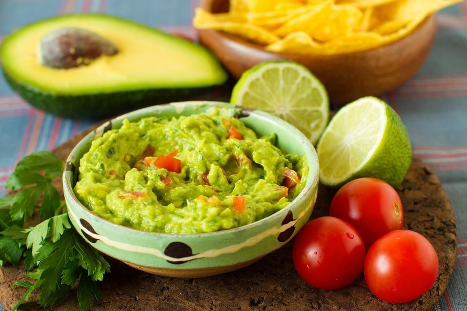 Bowl of guacamole