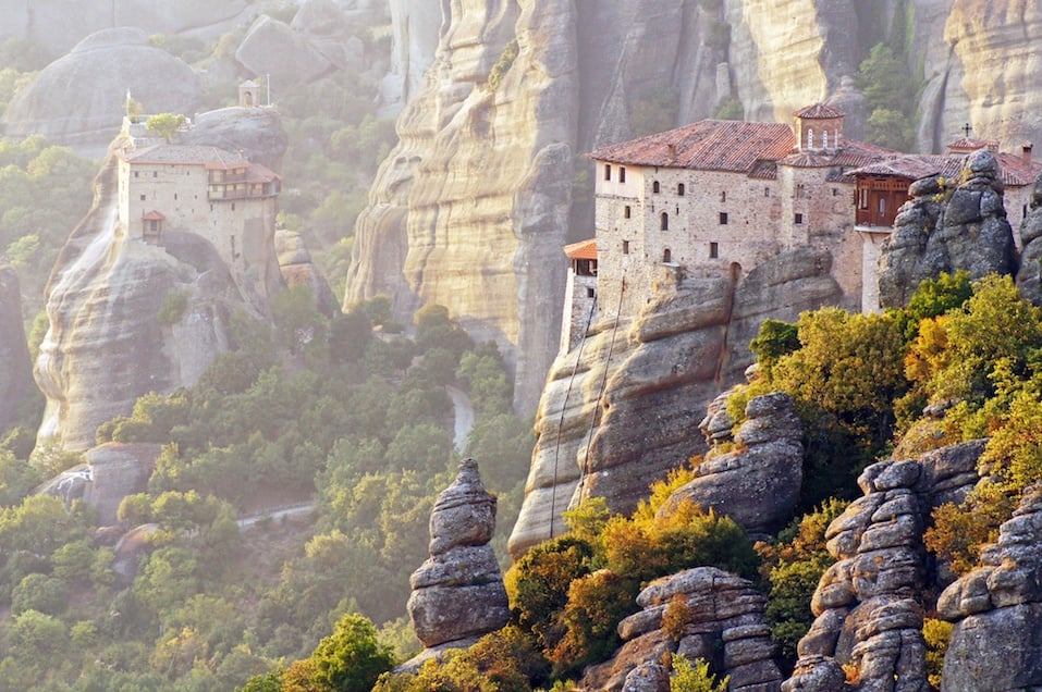Monasteries suspended in the air, Greece