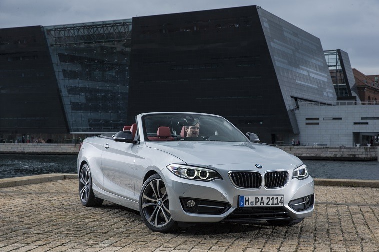 Silver BMW 2-Series Convertible