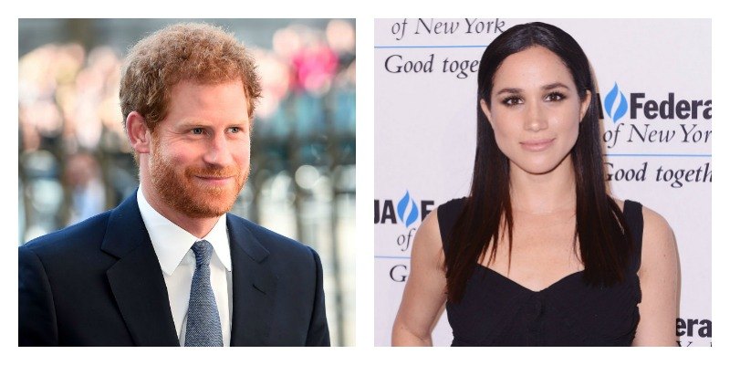 This is a side by side picture of Prince Harry and Meghan Markle.