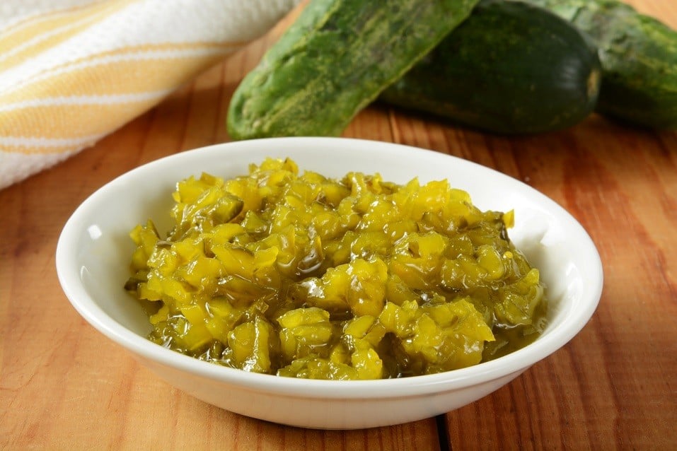 A bowl of relish