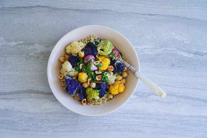 Roasted Cauliflower and Quinoa Salad