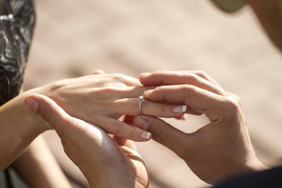 Wedding propose with diamond ring Wedding proposal