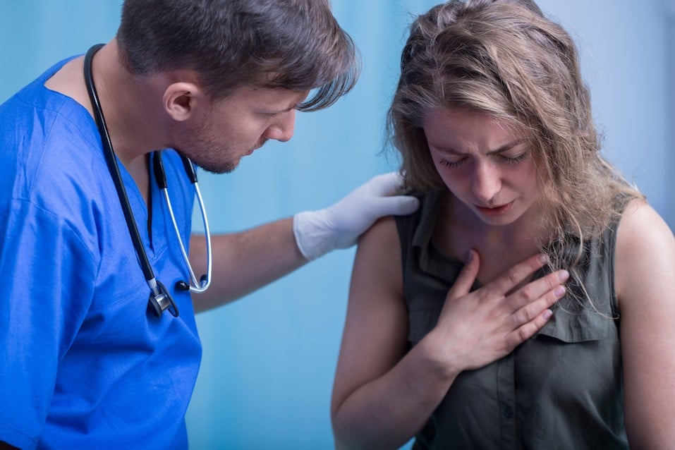 Young doctor at work