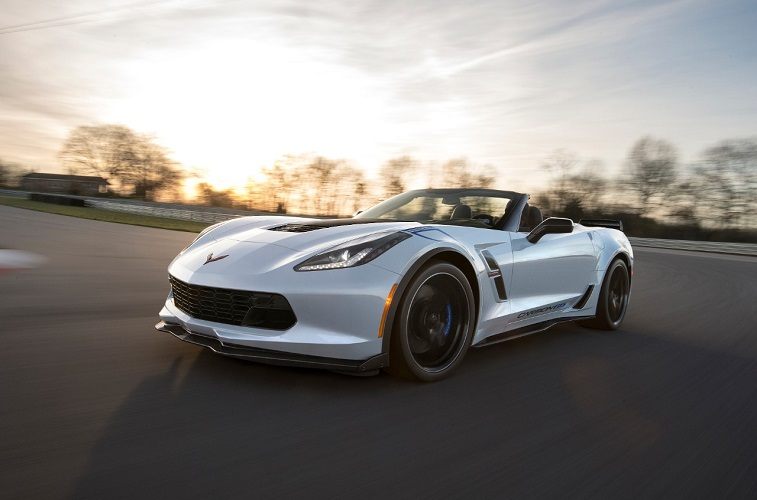 Chevrolet Corvette Convertible with the top down