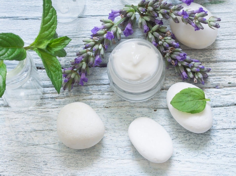 facial cream with herbs