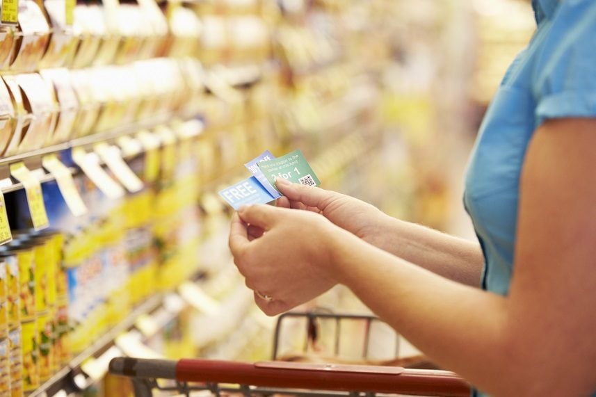Woman In Grocery Aisle