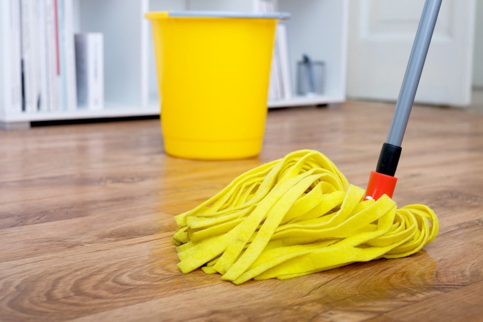 Cleaning tools wooden floor