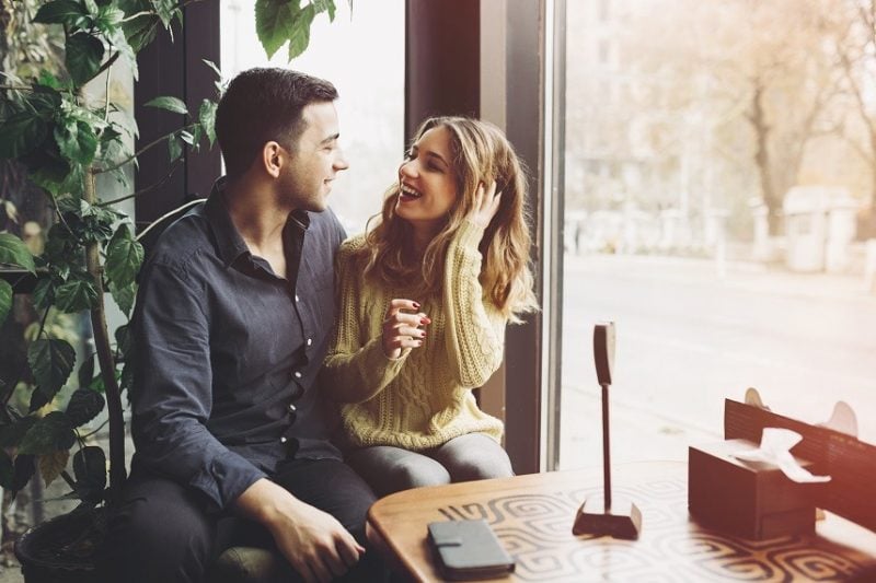 Couple drinking coffee Couple drinking coffee