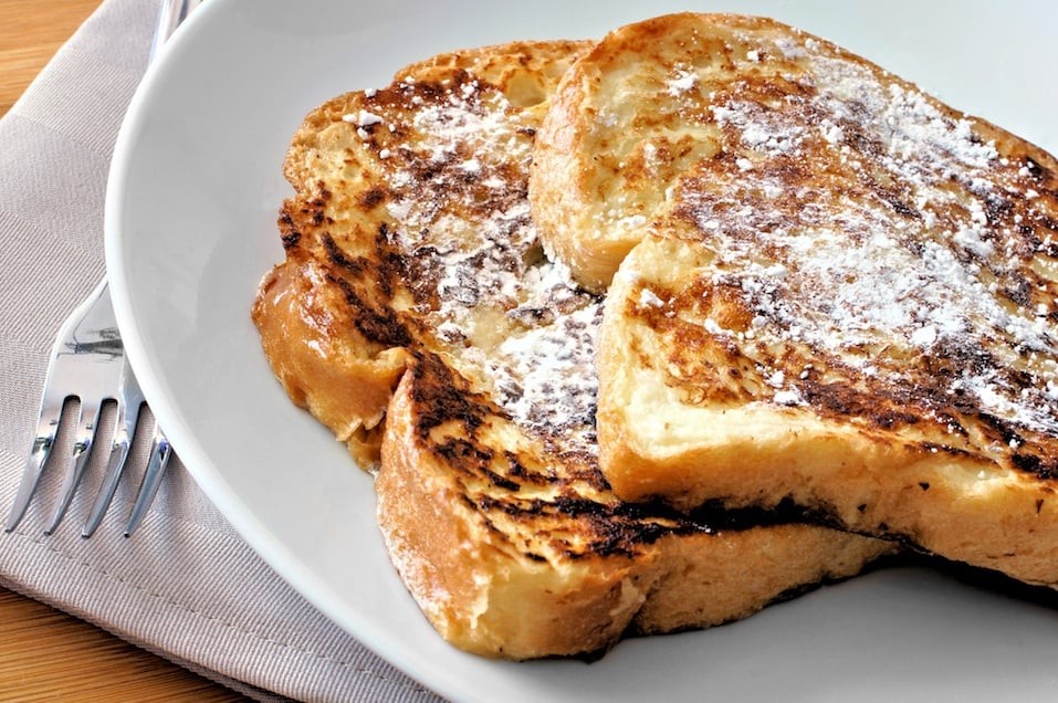 French Toast on a white plate