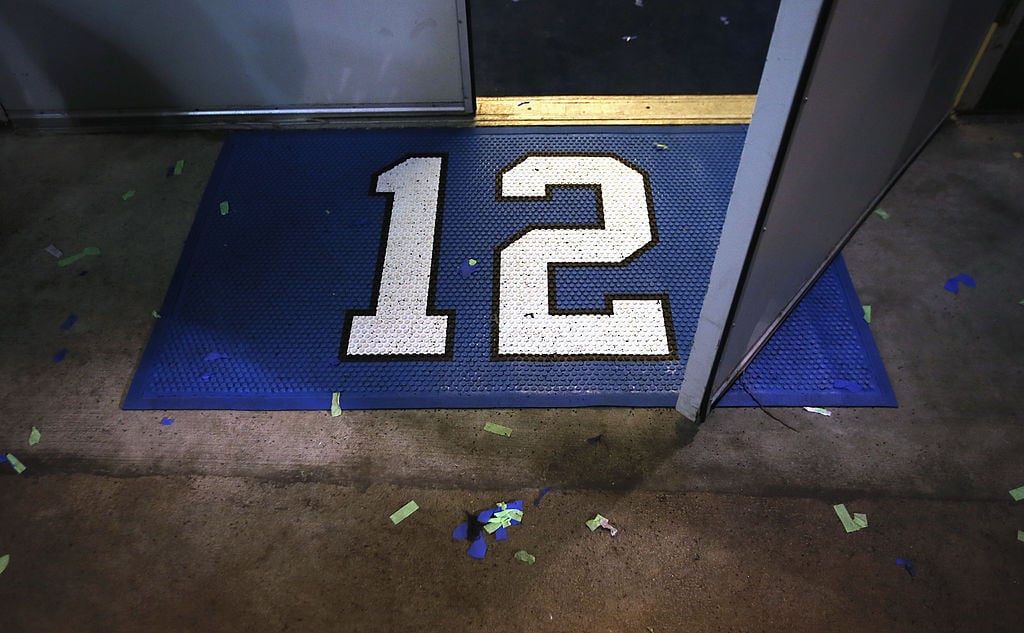 A "12th man" doormat