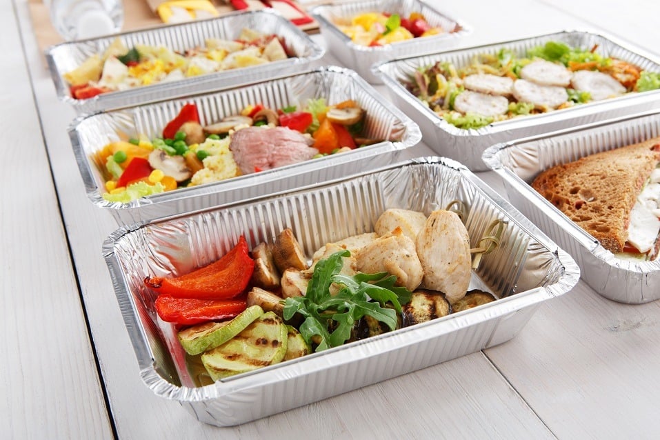 Take away of natural organic food