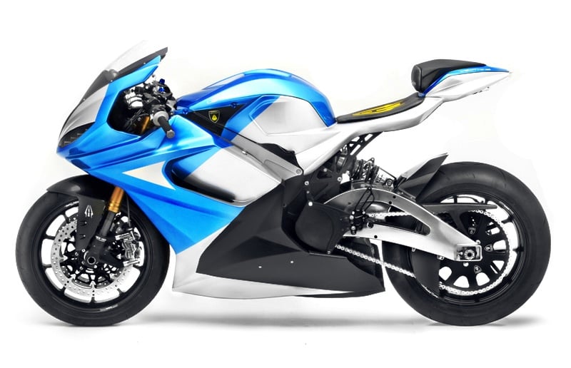 Side view of the LS-218 electric bike