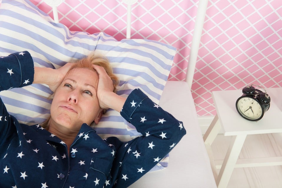 Mature woman with insomnia
