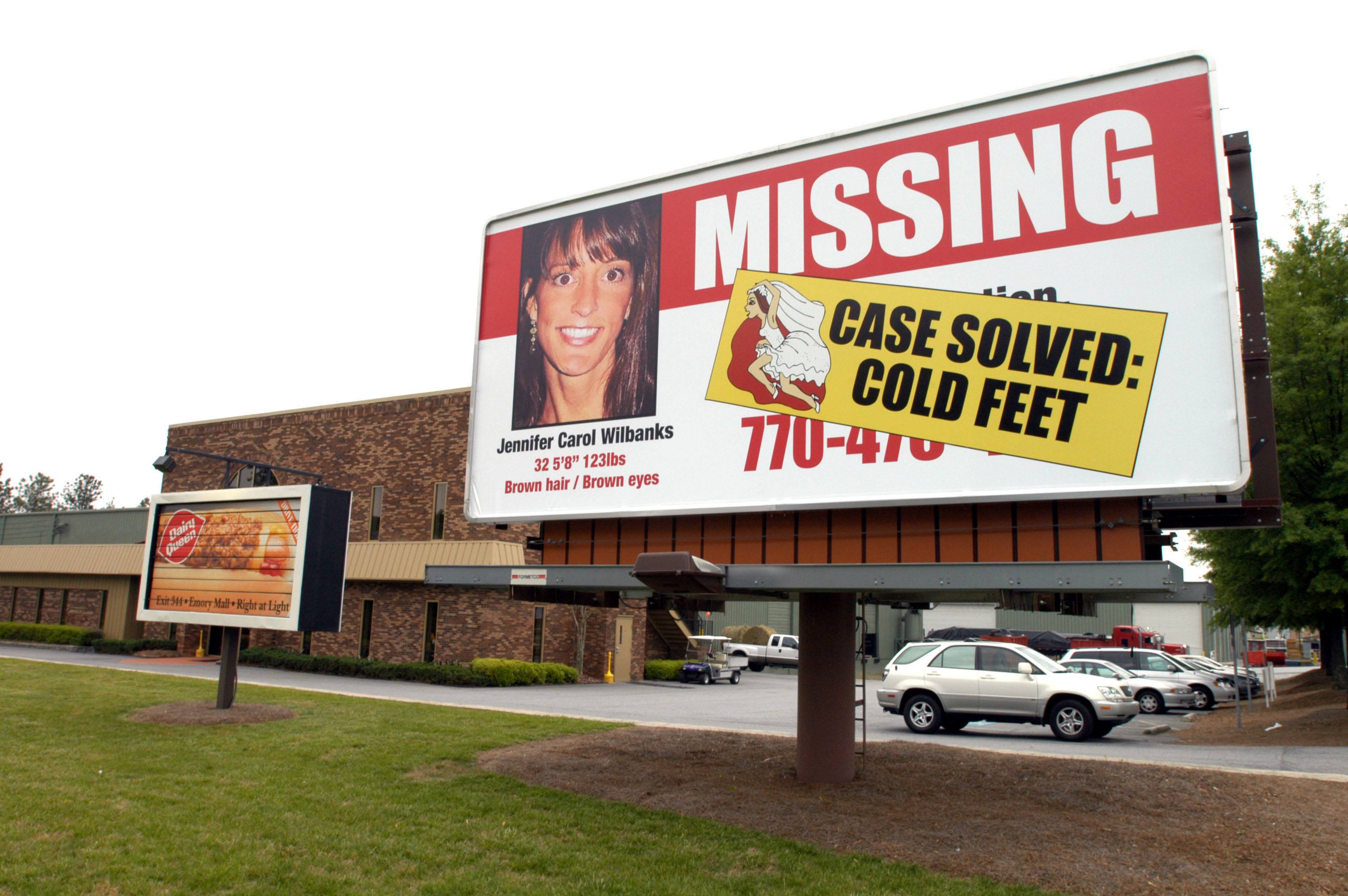 A missing persons billboard