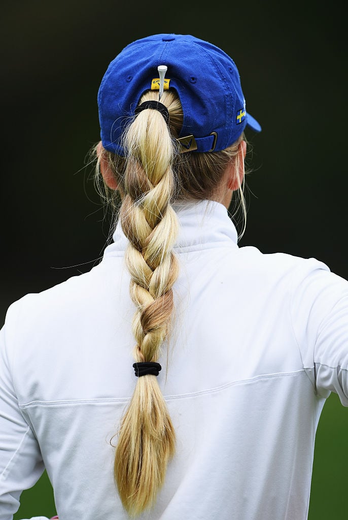 The hair of Julia Engstrom of Sweden