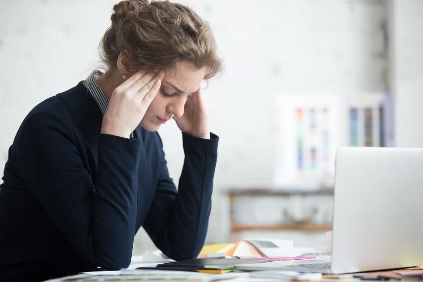 Young stressed woman