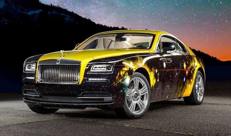 Antonio Brown Rolls Royce Wraith with custom Steelers-themed wrap