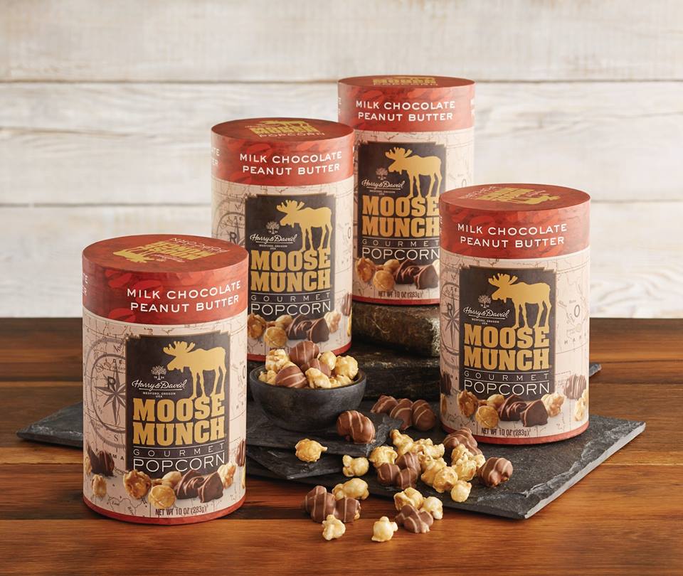 Harry and David Moose Munch popcorn tins
