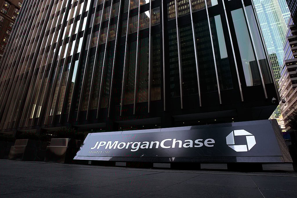 The JP Morgan Chase building. The JP Morgan Chase building.