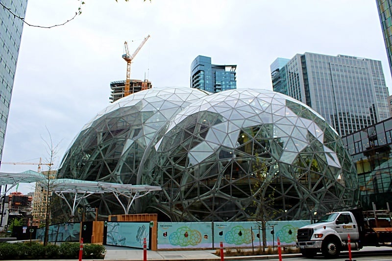 The Spheres from the street
