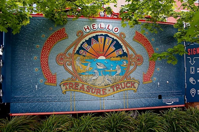 Art on the side of the Treasure Truck