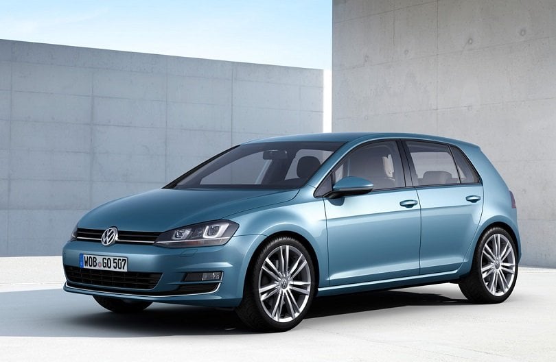 VW promo shot of 2014 Golf compact car