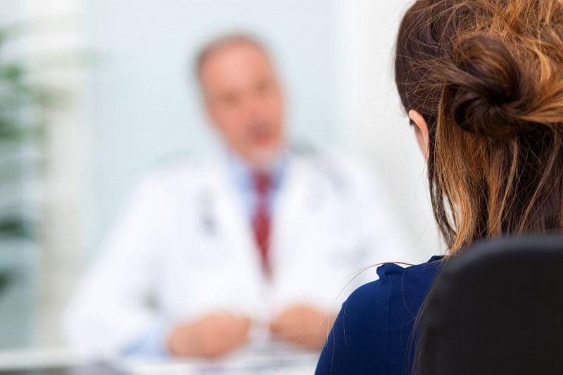 Doctor talking to a patient