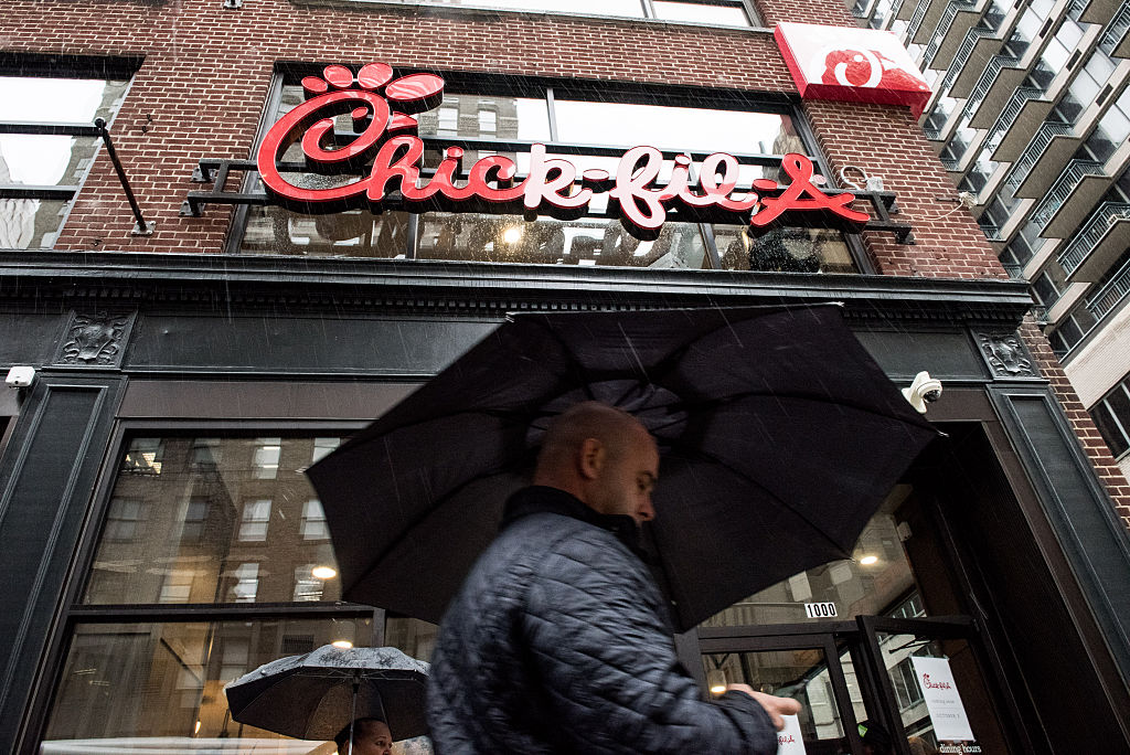 The exterior of Chick-Fil-A