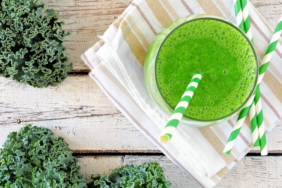 Green kale smoothie Green kale smoothie