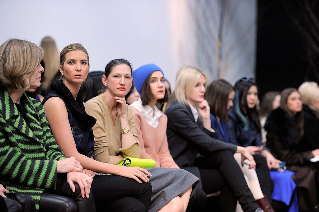 Ivanka Trump with crowd at fashion show