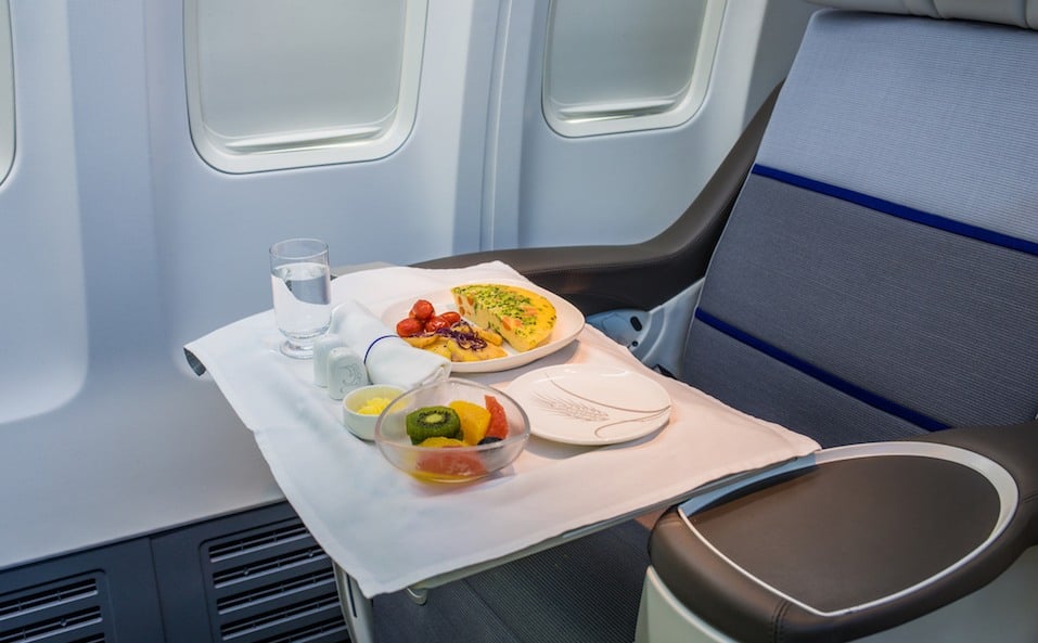 Served Lunch in Aircraft