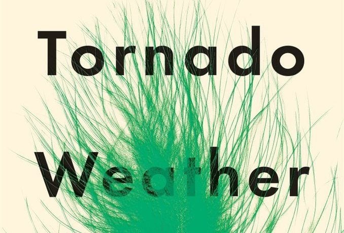 A green feather on the cover of Tornado Weather