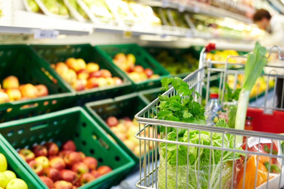Cart with products