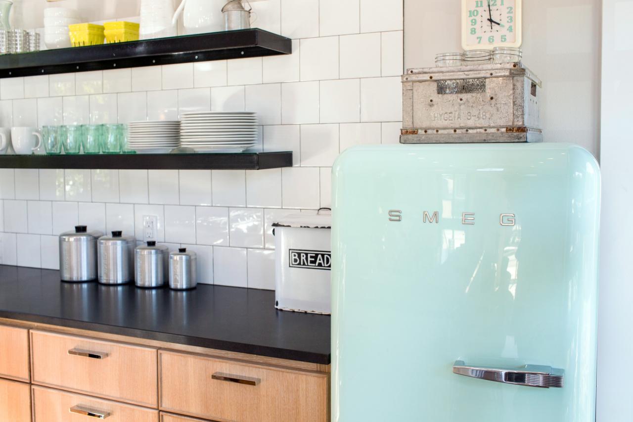 A refrigerator in a home on HGTV's 'Fixer Upper'