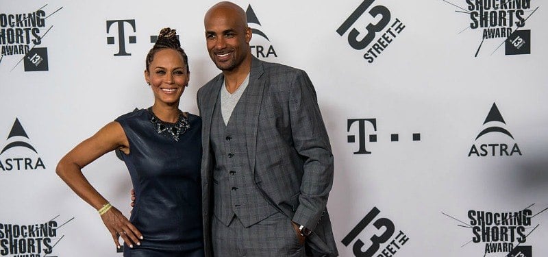 Boris Kodjoe and Nicole Ari Parker pose together on the red carpet. Boris Kodjoe and Nicole Ari Parker pose together on the red carpet.