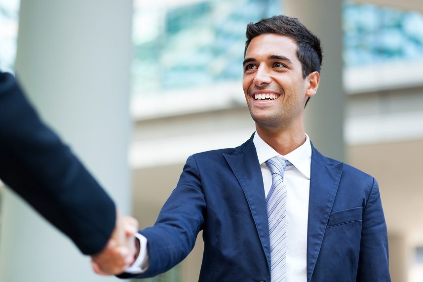 Businesspeople shaking hands