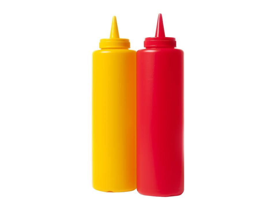 Ketchup and mustard