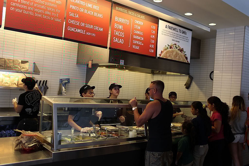 Chipotle counter