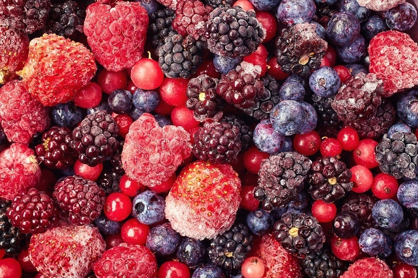 frozen mixed fruit - berries