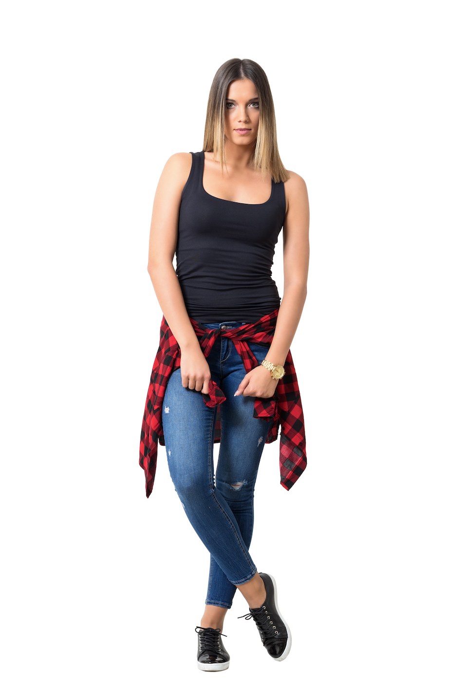 Gorgeous young fashion model