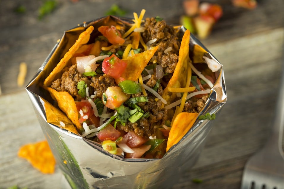 Homemade Beef Taco in a Bag