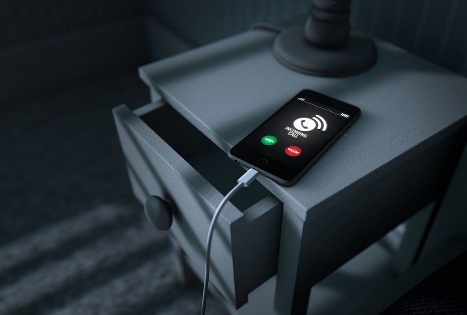 Incoming Call Cellphone Next To Bed Incoming Call Cellphone Next To Bed